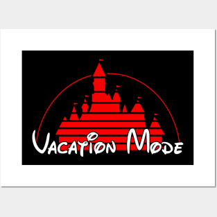 Vacation Mode Red Posters and Art